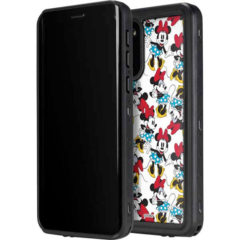 Disney Minnie Mouse Rockin Minnie Pattern Galaxy S20 Plus Waterproof Case