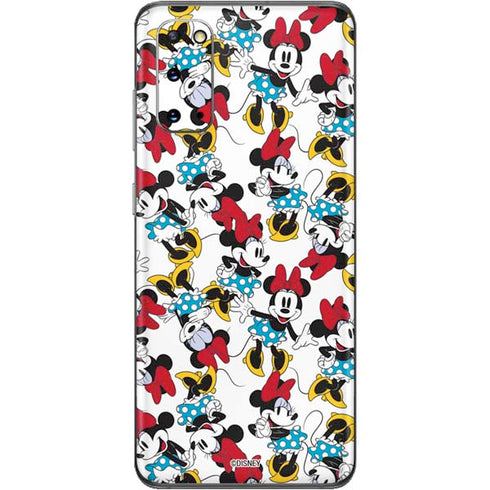 Disney Minnie Mouse Rockin Minnie Pattern Galaxy S20 Skin