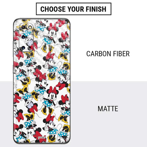 Disney Minnie Mouse Rockin Minnie Pattern Galaxy S20 Skin