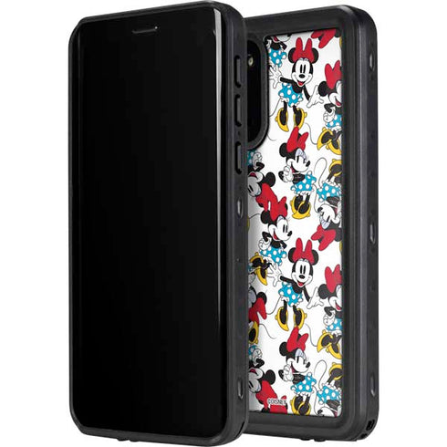 Disney Minnie Mouse Rockin Minnie Pattern Galaxy S20 Waterproof Case
