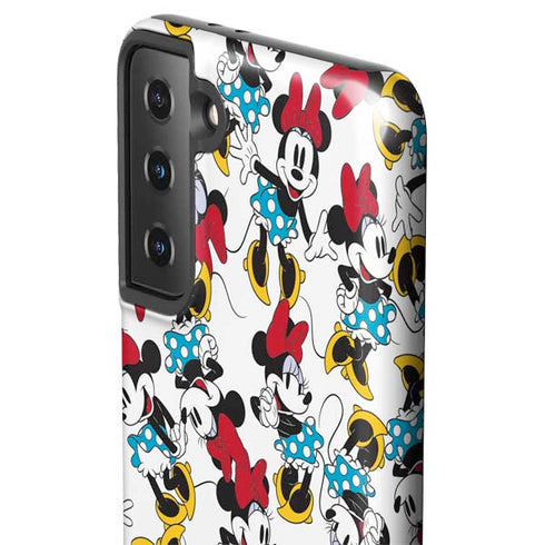 Disney Minnie Mouse Rockin Minnie Pattern Galaxy S21 FE Pro Case
