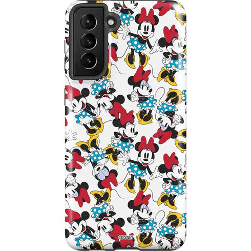 Disney Minnie Mouse Rockin Minnie Pattern Galaxy S21 FE Pro Case