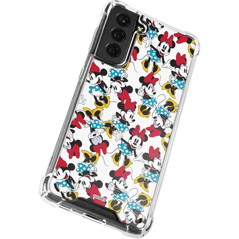 Disney Minnie Mouse Rockin Minnie Pattern Galaxy S21 Plus 5G Clear Case