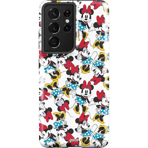Disney Minnie Mouse Rockin Minnie Pattern Galaxy S21 Ultra 5G Pro Case