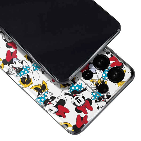 Disney Minnie Mouse Rockin Minnie Pattern Galaxy S21 Ultra 5G Skin