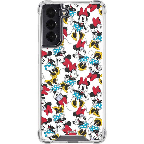 Disney Minnie Mouse Rockin Minnie Pattern Galaxy S22 Clear Case