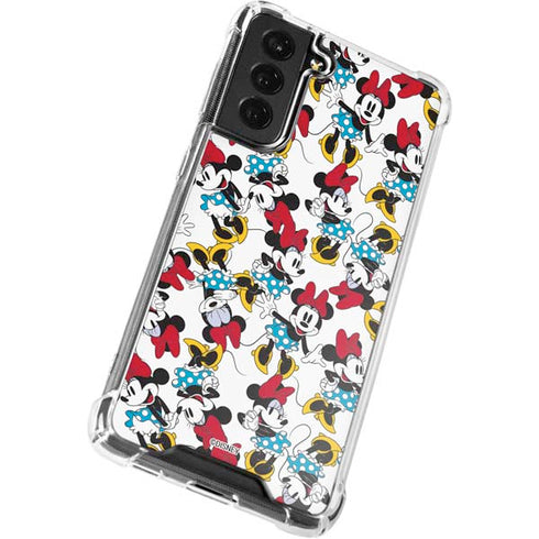 Disney Minnie Mouse Rockin Minnie Pattern Galaxy S22 Clear Case
