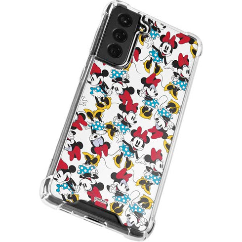 Disney Minnie Mouse Rockin Minnie Pattern Galaxy S22 Plus Clear Case