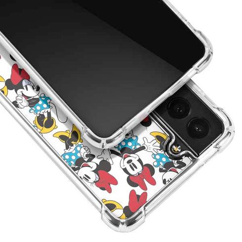 Disney Minnie Mouse Rockin Minnie Pattern Galaxy S22 Plus Clear Case