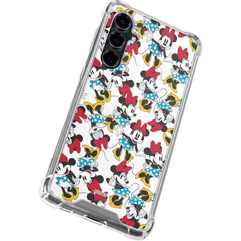 Disney Minnie Mouse Rockin Minnie Pattern Galaxy S23 FE Clear Case
