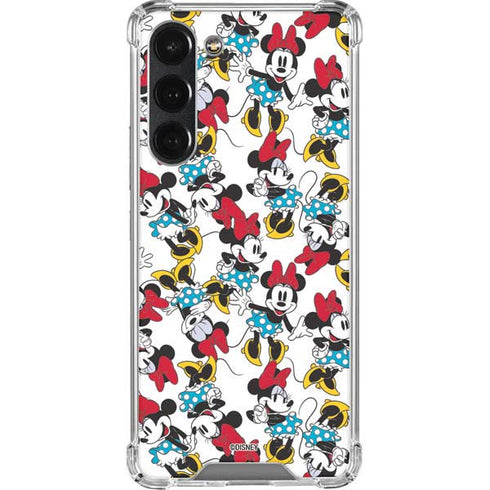 Disney Minnie Mouse Rockin Minnie Pattern Galaxy S23 Plus Clear Case