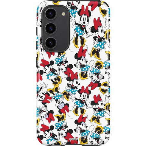 Disney Minnie Mouse Rockin Minnie Pattern Galaxy S23 Plus Pro Case