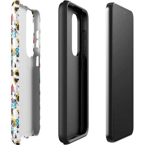 Disney Minnie Mouse Rockin Minnie Pattern Galaxy S23 Plus Pro Case