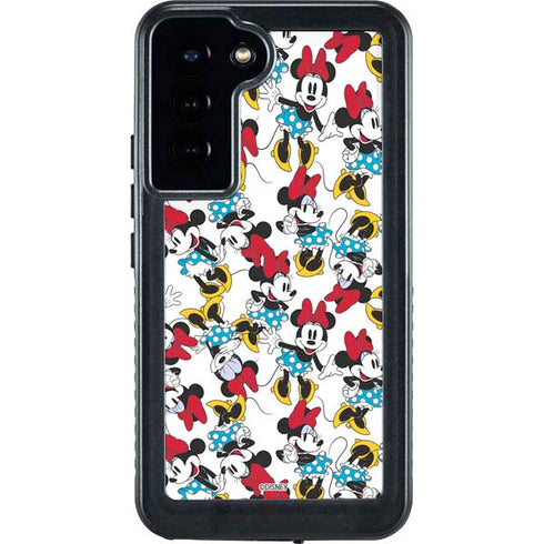 Disney Minnie Mouse Rockin Minnie Pattern Galaxy S23 Plus Waterproof Case