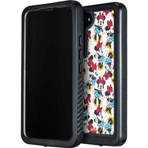Disney Minnie Mouse Rockin Minnie Pattern Galaxy S23 Plus Waterproof Case