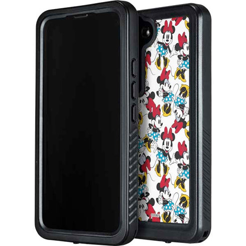 Disney Minnie Mouse Rockin Minnie Pattern Galaxy S23 Waterproof Case