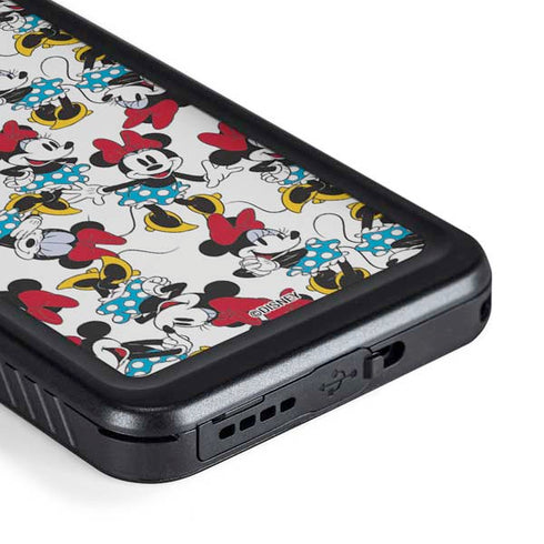 Disney Minnie Mouse Rockin Minnie Pattern Galaxy S23 Waterproof Case