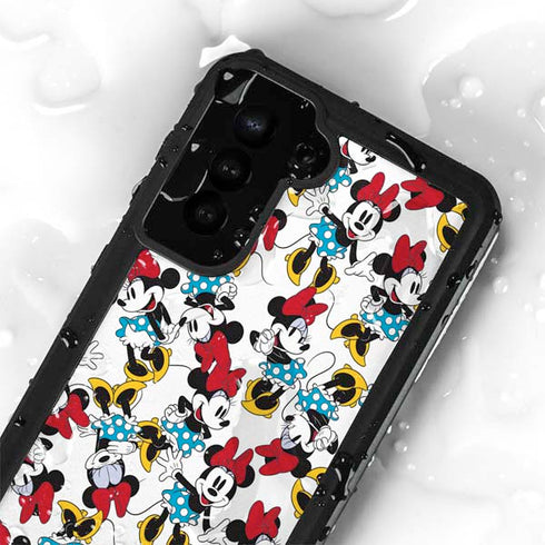 Disney Minnie Mouse Rockin Minnie Pattern Galaxy S23 Waterproof Case