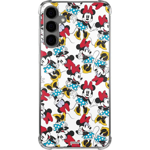 Disney Minnie Mouse Rockin Minnie Pattern Galaxy S24 Plus Clear Case