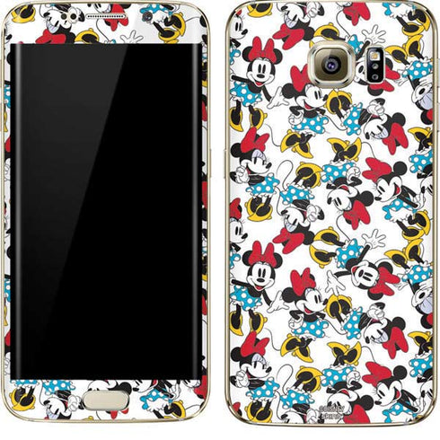 Disney Minnie Mouse Rockin Minnie Pattern Galaxy S7 Edge Skin
