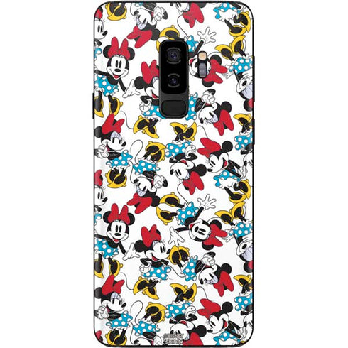 Disney Minnie Mouse Rockin Minnie Pattern Galaxy S9 Plus Skin