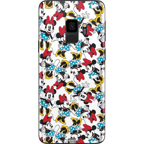 Disney Minnie Mouse Rockin Minnie Pattern Galaxy S9 Skin