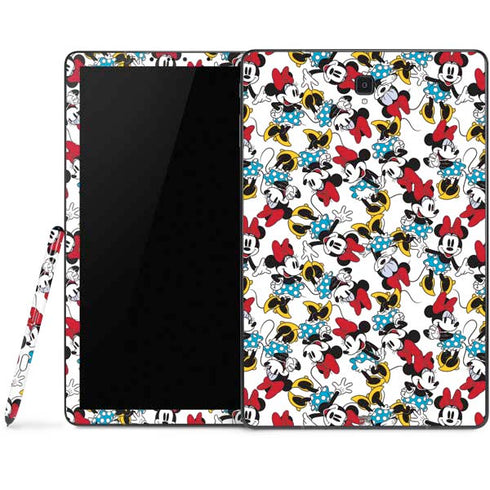Disney Minnie Mouse Rockin Minnie Pattern Samsung Galaxy Tab Skin