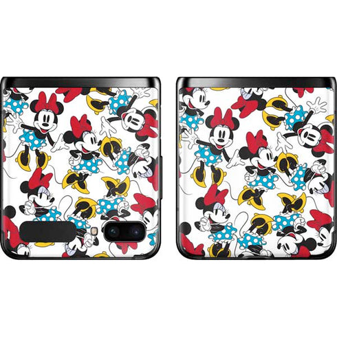 Disney Minnie Mouse Rockin Minnie Pattern Galaxy Z Flip Skin