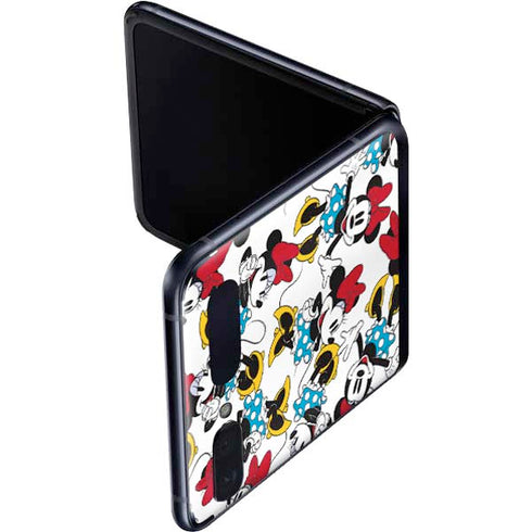 Disney Minnie Mouse Rockin Minnie Pattern Galaxy Z Flip Skin