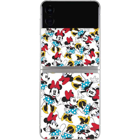 Disney Minnie Mouse Rockin Minnie Pattern Galaxy Z Flip3 5G Skin