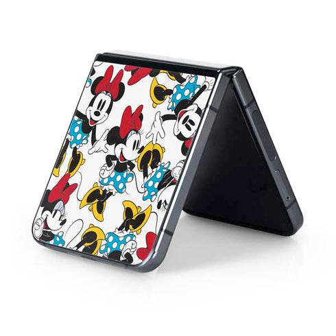 Disney Minnie Mouse Rockin Minnie Pattern Galaxy Z Flip5 5G Skin