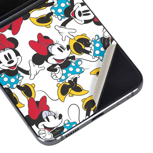 Disney Minnie Mouse Rockin Minnie Pattern Galaxy Z Flip5 5G Skin