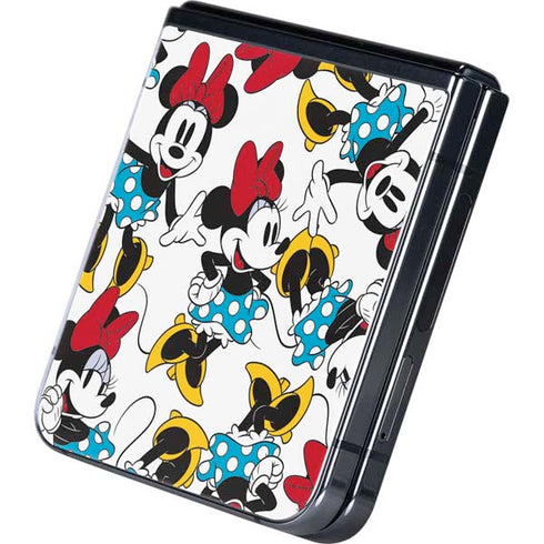 Disney Minnie Mouse Rockin Minnie Pattern Galaxy Z Flip5 5G Skin