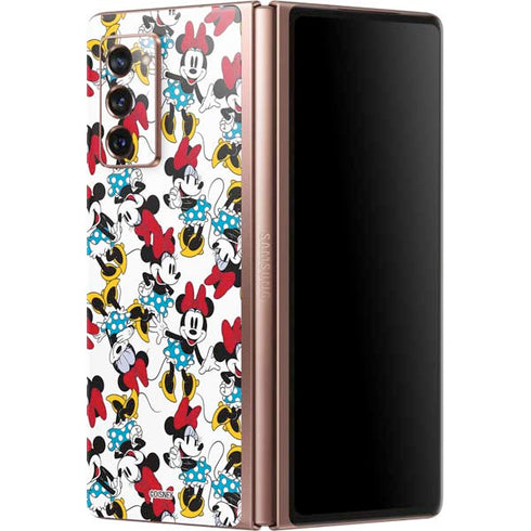 Disney Minnie Mouse Rockin Minnie Pattern Galaxy Z Fold2 5G Skin