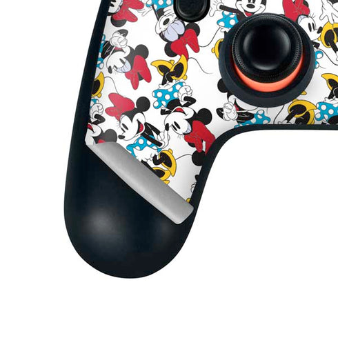 Disney Minnie Mouse Rockin Minnie Pattern Google Stadia Controller Skin