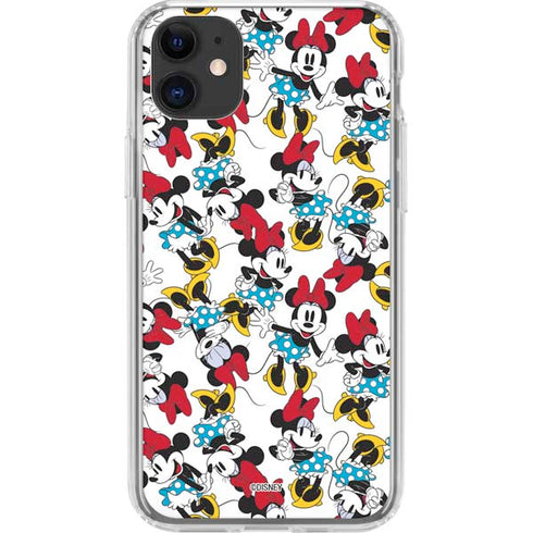 Disney Minnie Mouse Rockin Minnie Pattern iPhone 11 Clear Case