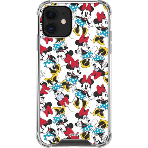 Disney Minnie Mouse Rockin Minnie Pattern iPhone 12 Mini Clear Case