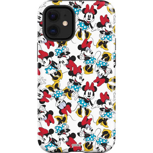 Disney Minnie Mouse Rockin Minnie Pattern iPhone 12 Mini Impact Case