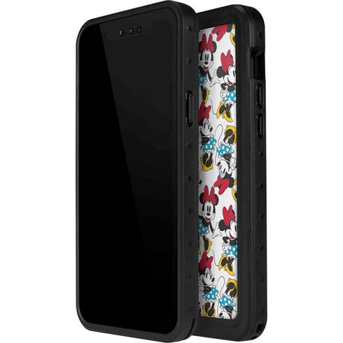Disney Minnie Mouse Rockin Minnie Pattern iPhone 12 Mini Waterproof Case