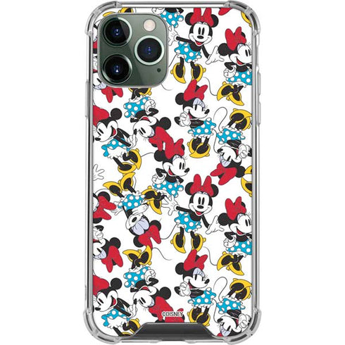 Disney Minnie Mouse Rockin Minnie Pattern iPhone 12 Pro Clear Case