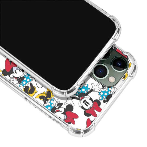 Disney Minnie Mouse Rockin Minnie Pattern iPhone 12 Pro Clear Case