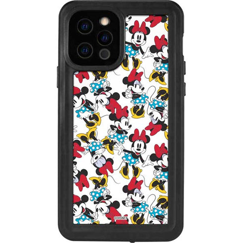 Disney Minnie Mouse Rockin Minnie Pattern iPhone 12 Pro Waterproof Case