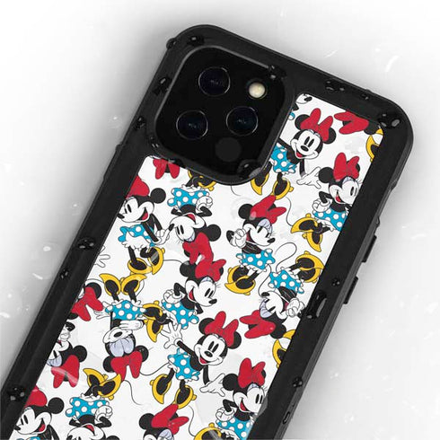 Disney Minnie Mouse Rockin Minnie Pattern iPhone 12 Pro Waterproof Case