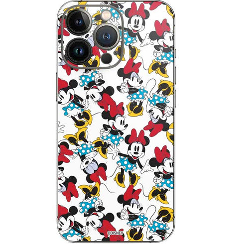 Disney Minnie Mouse Rockin Minnie Pattern iPhone 13 Pro Skin