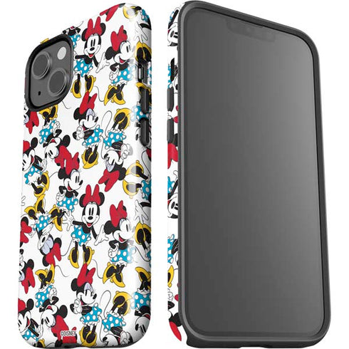 Disney Minnie Mouse Rockin Minnie Pattern iPhone 15 Plus Impact Case