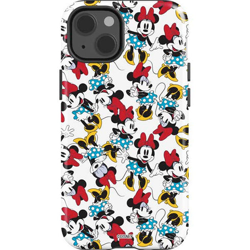 Disney Minnie Mouse Rockin Minnie Pattern iPhone 15 Impact Case