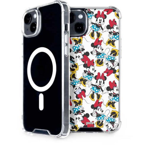 Disney Minnie Mouse Rockin Minnie Pattern iPhone 15 Plus MagSafe Case