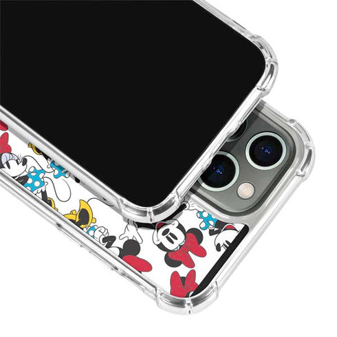 Disney Minnie Mouse Rockin Minnie Pattern iPhone 14 Pro Clear Case