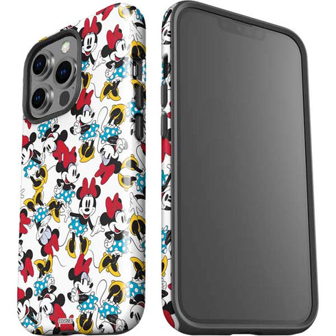 Disney Minnie Mouse Rockin Minnie Pattern iPhone 15 Pro Impact Case