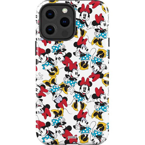 Disney Minnie Mouse Rockin Minnie Pattern iPhone 15 Pro Max Impact Case